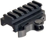 AimShot Picatinny Quick Release Mount, Standard Height 0.55" Rail Riser, Black Anodized 