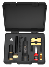 Wheeler Ultra Scope Mounting Kit, Precision Reticle Leveling System, F.A.T. Torque Wrench, Laser Bore Sight, Black/Gold Finish 