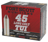 Fort Scott Munitions TUI, 45 Long Colt, 225gr Solid Copper Spun, 20 Rds 