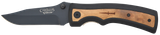 Camillus Slick, Folding Knife, 3.00" AUS-8A Stainless Steel Blade, Liner Lock, Black Carbonitride Titanium Finish, Rubber/Wood Handle 