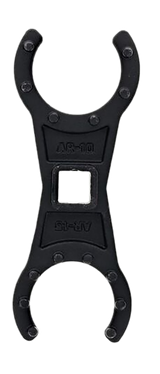 Wheeler Delta Series Mil-Spec Barrel Nut Crowfoot Wrench, Dual-Ended AR-15/AR-10 Compatibility, Black Oxide Finish 