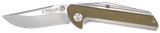 Camillus Sevens, AUS-8A Titanium Bonded Folding Knife, Desert Tan/Stainless Steel G10 Handle, Silver Finish 