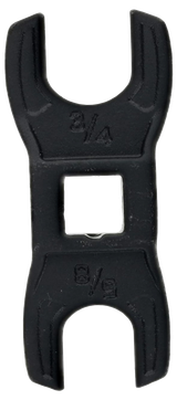 Wheeler Delta Series Muzzle Device & Buffer Tube Crowfoot Wrench, Dual-Ended 3/4" & 5/8", Black Oxide Steel 