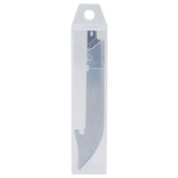 AccuSharp Replaceable Blade Razor, 3.50" Folding Plain Stainless Steel Blade, Royal Blue Ergonomic Anti-Slip Anodized Aluminum Handle, Includes 2 Replacement Blades, Belt Clip 