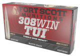 Fort Scott Munitions Brush Hog TUI, 308 Win, 168gr Solid Copper Spun, 20 Rounds 