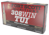 Fort Scott Munitions 308 Win TUI, 150gr Solid Copper Spun, Match Grade Rifle Ammunition, 20 Rds 