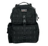 GPS Tactical Range Backpack, Holds 3 Handguns, Black 