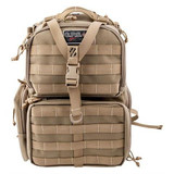 G.P.S. Tactical Range Backpack, Holds 3 Handguns, Tan 
