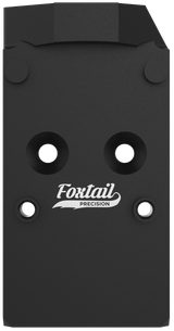 Foxtail Precision Rear Sight Dovetail Optic Adapter for CZ Shadow, Holosun 407C/507C Footprint, Black Anodized 