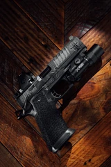 TEE Gun Vault Staccato HD 4.5 Viking, Ported Barrel, 9MM, 4.50" Ported & Sight Blocked Barrel, 17 Rds, Sniper Grey 