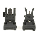 A.R.M.S. #71L Front and Rear Folding Polymer Sights, Black 