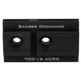 Badger Ordnance C1 12 O'Clock Top Optical Platform, Fits Aimpoint Acro, For Use with C1 ARC, Black Anodized 