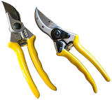 Wicked Tree Gear WTG017 Tough Hand Pruner, Aluminum Frame, Ergonomic Yellow Rubber Grip 