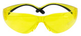 Walkers Small Shooting Glasses, Yellow Polycarbonate Wrap-Around Frame, Yellow Lens 
