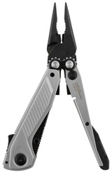 SOG Flash MT, Multi-Tool, Black Oxide Blade, Silver/Black Stainless Steel Handles 