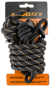 Muddy MUD-MSA070, Safety Harness Lineman's Rope, Black Nylon 