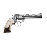 Colt Python, Engraved w/ Stag Grips, .357 Magnum, 6.00" Barrel, 6 Rds, Stainless 