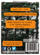 Covert Scouting Cameras LifePo4 Wall Charger, Black 