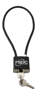 FSDC FSDC-CL1020RKD, 15" Keyed Cable Gun Lock, Black 