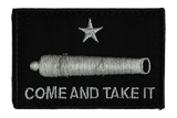 SME Come And Take It Cannon Patch, Velcro Backing, Black 