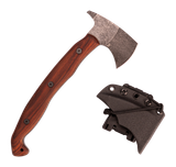 Stroup Knives Spikewood Tomahawk, Wood Handle, Acid Etched Finish 