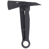 CRKT Provoke X, Folding Axe w/Spike, SUJ2 Blade, Black Stainless Steel w/GRN Overlay Handle 