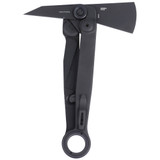 CRKT Provoke X, Folding Axe w/Spike, SUJ2 Blade, Black Stainless Steel w/GRN Overlay Handle 