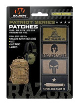 Walkers Patriot Flag Patch Kit, 4 Assorted Velcro Morale Patches 