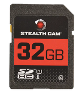 Stealth Cam STC-32GB, 32GB SD Memory Card, Black/Red 