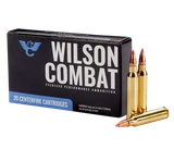 Wilson Combat A22360VMAX, .223 Rem, 60gr Hornady V-Max, 20 Rds, Brass 