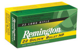 Remington 22 Golden Bullet HP, .22 LR, 500 Rimfire Cartridges 