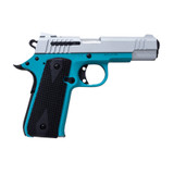 Citadel 1911-A1 Baby Citadel, Beavertail Grip Safety, .380 ACP, 3.75" Barrel, 7 Rds, Aztec Teal/Stainless 