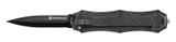 Smith & Wesson SWOTF9B, OTF Assisted Spearpoint Knife, Finger Actuator, Black 