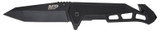 Smith & Wesson M&P Border Guard, Spring Assisted Folding Knife, Black Tanto Blade, Black Finish 
