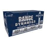 Fiocchi Range Dynamics, .223 Remington, 55 Gr Full Metal Jacket Boat Tail 