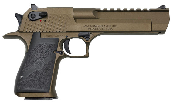 Magnum Research Desert Eagle Mark XIX, .50 AE, 6.00" Barrel, 7 Rds, Burnt Bronze & Black - 151550011425 