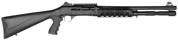 Four Peaks AKSA Arms S4, 12 Gauge, 18.50" Barrel, 5 Rds, Black 