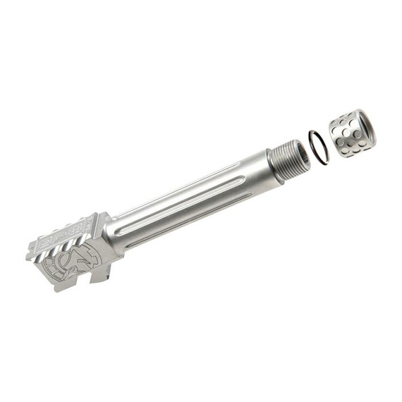 Battle Arms Development ONE:1 Fluted Barrel, 9MM, 4.50" Threaded Barrel, Glock 19 Gen 2-4, Stainless Steel 