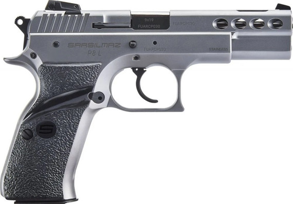 SAR USA P8L, 9MM, 4.60" Barrel, 17 Rds, Stainless Steel 