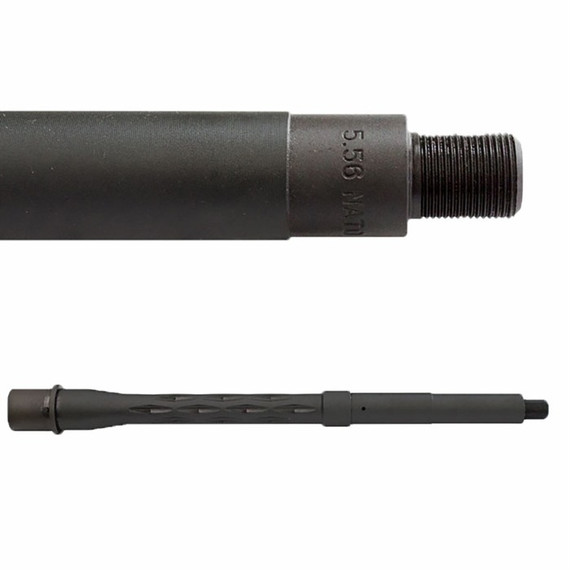 Yankee Hill Machine AR-15 10.5" Threaded Fluted Barrel, 5.56 NATO, 10.50" Barrel, Melonite QPQ 