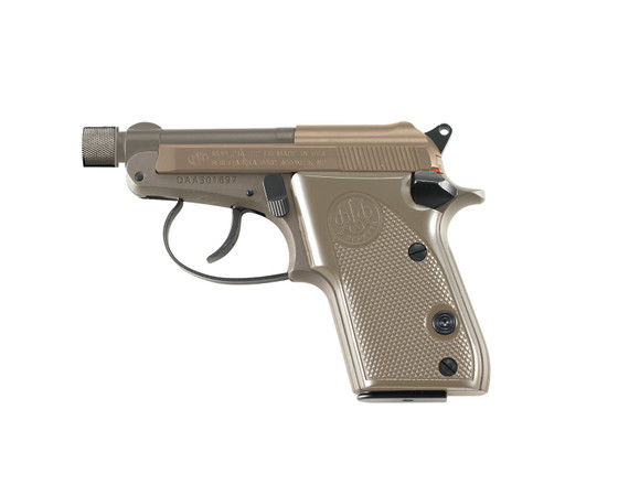 Beretta 21A Bobcat, Manual Safety, .22 LR, 2.90" Threaded Barrel, 7 Rds, Flat Dark Earth 