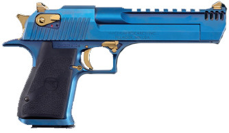 Magnum Research Desert Eagle Mark XIX, .50 AE, 6.00" Barrel, 7 Rds, Carbo Blue - 151550026629 