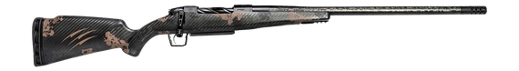 Fierce Firearms Carbon Rogue XP, Drilled &amp; Tapped Receiver, 22 Creedmoor, 22.00" Threaded Barrel, 3 Rds, Black Cerakote With Trophy Camo Carbon Fiber 