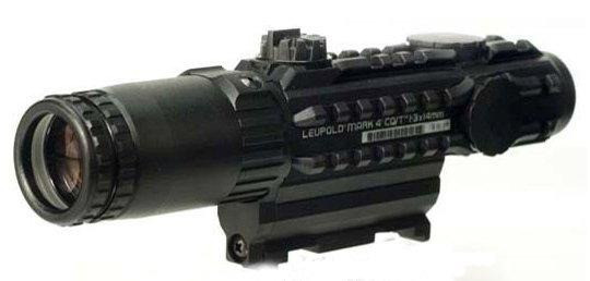Leupold Mark 4 CQ/T, 1-3x14mm Circle Dot Reticle, Matte 