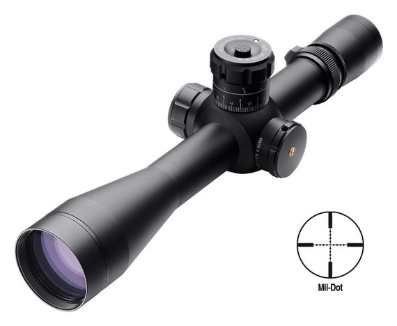 Leupold Mark 4 ER/T, 6.5-20x50mm M5 Dial Type Front Focal Mil-Dot Reticle, Matte 