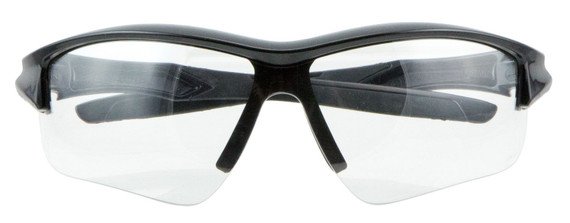 Howard Leight Uvex Acadia, Anti-Fog Clear Lens Shooting Glasses, Black 
