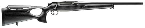 Sauer 505 Synchro XTC, Carbon Fiber Thumbhole Stock, .243 Winchester, 20.00" Threaded Barrel, 3 Rds, Matte Blued 