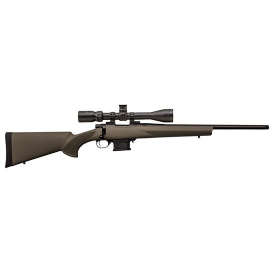 Howa M1500 Mini Action, w/ Nikko Stirling Scope, 6MM ARC, 20.00" Threaded Barrel, 5 Rds, Od Green 