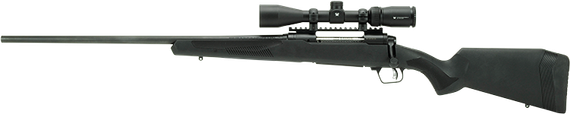 Savage 110 Apex Hunter XP Left Hand, w/ Vortex Crossfire II 3-9x40mm Scope, .300 Win Mag, 24.00" Barrel, 3 Rds, Matte Black 