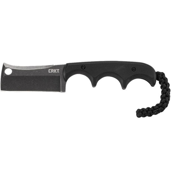 CRKT Minimalist Cleaver Blackout, Fixed Blade, Black Stonewash 